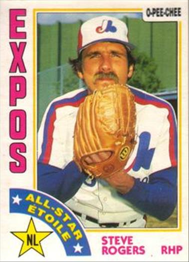 1984 O-Pee-Chee Baseball Cards 394     Steve Rogers AS